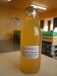 JUS DE POMMES EN BOUTEILLE (100 % naturel, sans conservateur,  ni sucre ajouté)